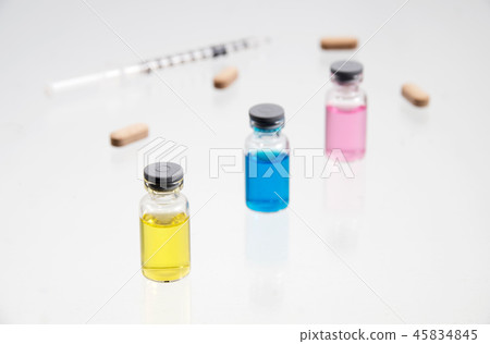 Health care, health care, health care, medical supplies and syringe medicine bottles used in hospitals 45834845