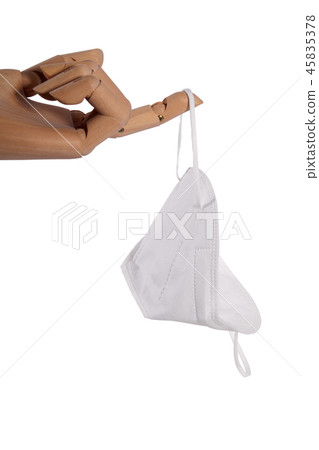 Dust air pollution Face protection for air pollution Dust mask, lifting mask with fingers 45835378