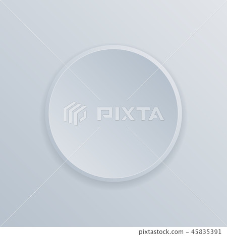 Round white 3d button Round white 3d button 45835391