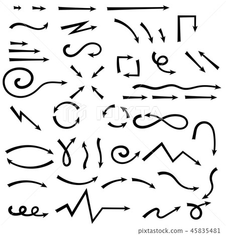 Black arrows Black arrows 45835481