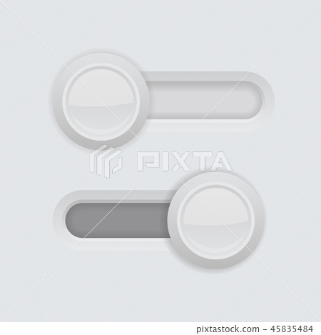 Slider gray 3d push buttons Slider gray 3d push buttons 45835484
