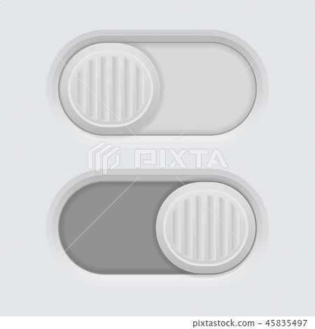 Slider gray 3d push buttons Slider gray 3d push buttons 45835497