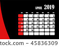Desk calendar 2019 45836309