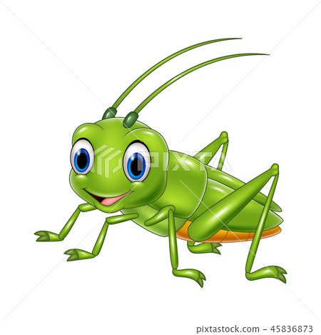 Cartoon happy grasshopper - Stock Illustration [45836873] - PIXTA