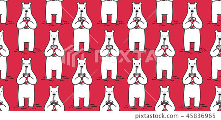 Bear seamless pattern vector polar drink juice Bear seamless pattern vector polar drink juice 45836965