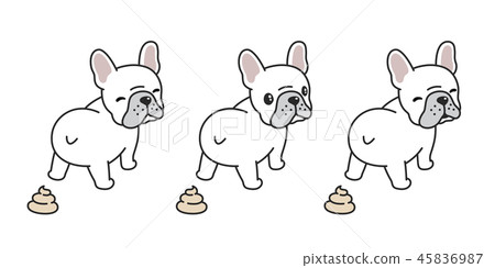 dog vector french bulldog poo cartoon character dog vector french bulldog poo cartoon character 45836987