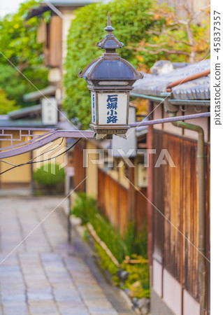 Kyoto stone wall street 45837357