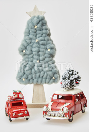 Car, Christmas tree, Christmas, miniature, model Car, Christmas tree, Christmas, miniature, model 45838023