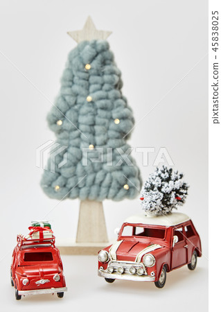 Car, Christmas tree, Christmas, miniature, model Car, Christmas tree, Christmas, miniature, model 45838025