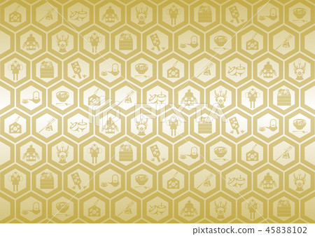Japanese New Year Japanese Culture Japanese Pattern Background Illustration Gold Japanese New Year Japanese Culture Japanese Pattern Background Illustration Gold 45838102