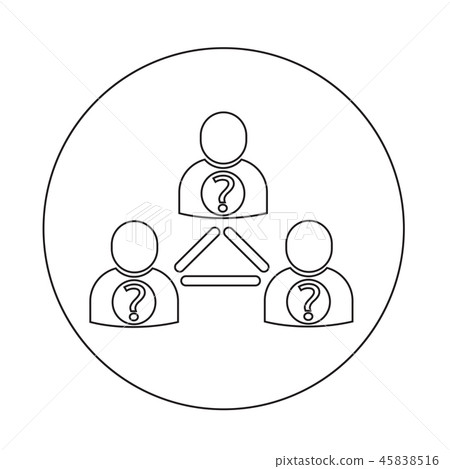 people network icon 45838516