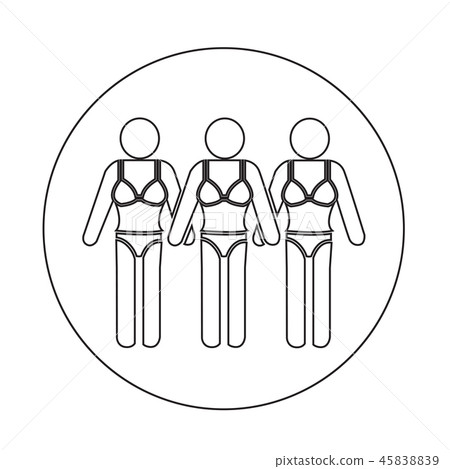 Swimming Suit People Icon Swimming Suit People Icon 45838839