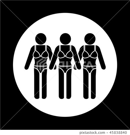 Swimming Suit People Icon Swimming Suit People Icon 45838840