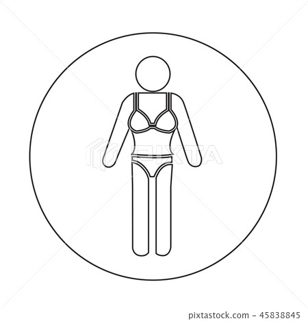 Swimming Suit People Icon Swimming Suit People Icon 45838845
