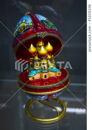 Vintage Christmas tree toy decorations red russian orthodox church 45839106