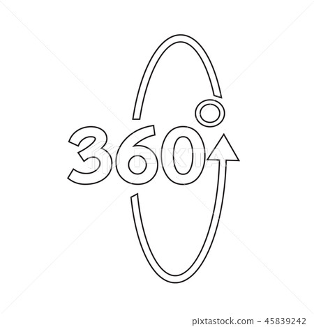 360 Degree icon 360 Degree icon 45839242
