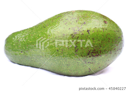 green avocado isolated 45840227