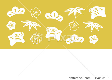 New year's card 2019 45840592
