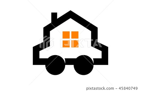 House Nomad Logo Design Template Vector 45840749