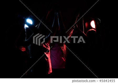 Young people are dancing. Nightlife and disco concept. Party. Young people are dancing. Nightlife and disco concept. Party. 45841455