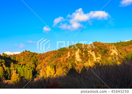 Autumn leaves and evening scenery of the scenery of Tate Haneda [Nakatsu city back Omagaki] 45843250