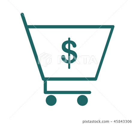 shopping cart icon shopping cart icon 45843306
