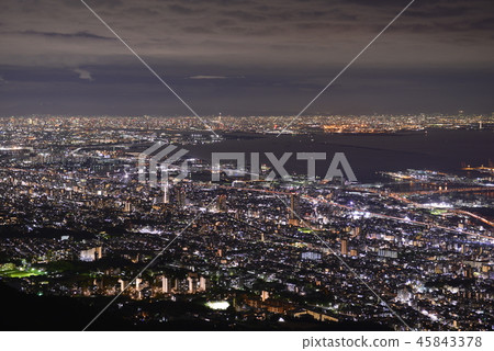 Night view of Kobe seen from Mt. Night view of Kobe seen from Mt. 45843378