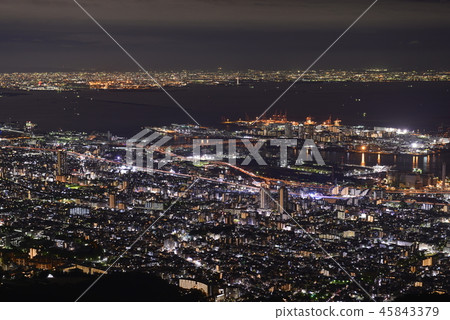 Night view of Kobe seen from Mt. 45843379