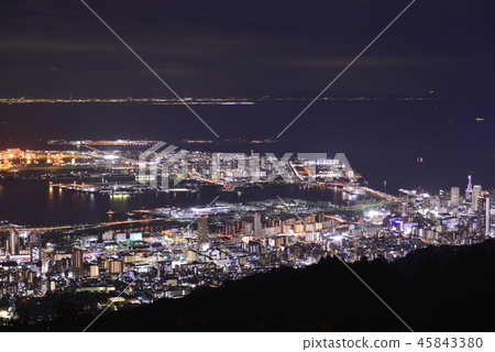 Night view of Kobe seen from Mt. Night view of Kobe seen from Mt. 45843380