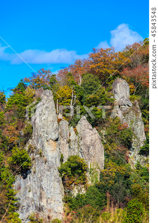 Autumn leaves in the view of Tate Haneda [Urayamakei, Nakatsu City, Oita Prefecture] 45843548