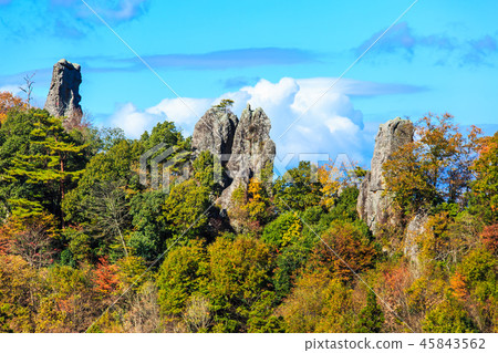Autumn leaves in the view of Tate Haneda [Urayamakei, Nakatsu City, Oita Prefecture] 45843562