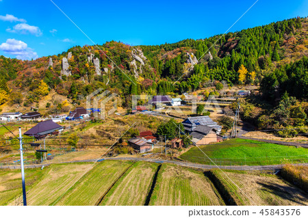 Autumn leaves in the view of Tate Haneda [Urayamakei, Nakatsu City, Oita Prefecture] 45843576