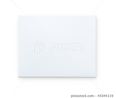 Blank canvas frame mockup isolated on white 45844119