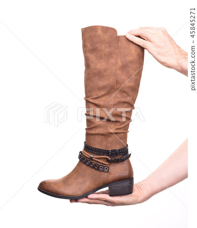 Women's high leather boot Women's high leather boot 45845271