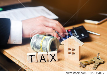 Concept of property taxes, purchase and sale Concept of property taxes, purchase and sale 45845817