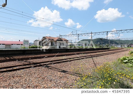 Hakodate Main Line, a waiting room at the home of Kobun Station Hakodate Main Line, a waiting room at the home of Kobun Station 45847395