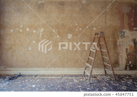 ladder in old apartment renovation home decoration 45847751