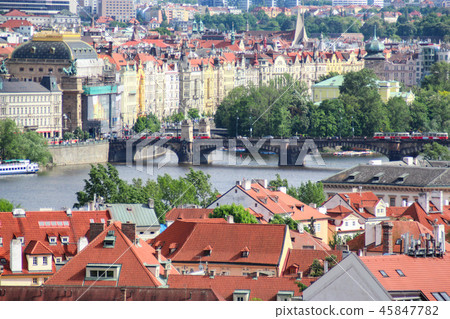 Romantic city Czech capital Prague Romantic city Czech capital Prague 45847782