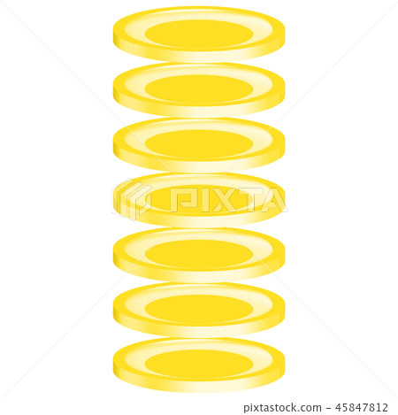 Seven coins - Stock Illustration [45847812] - PIXTA