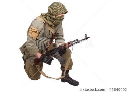 mercenary with AK 47 45849402