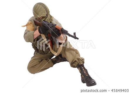 mercenary with AK 47 45849403