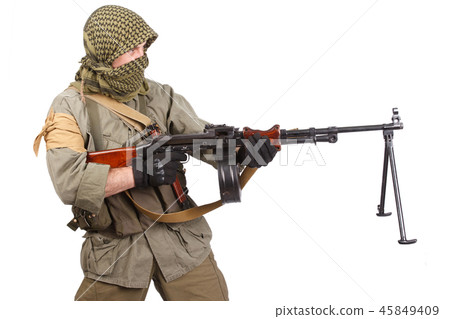 mercenary gunner with machine gun mercenary gunner with machine gun 45849409