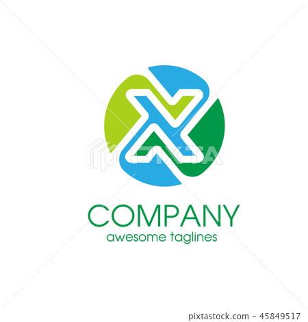 Letter X logo elegant Alphabetical Logo Design 45849517