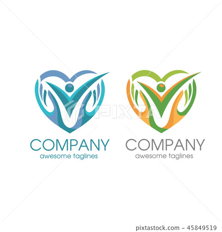 people care logo, human love and hand symbol logo people care logo, human love and hand symbol logo 45849519