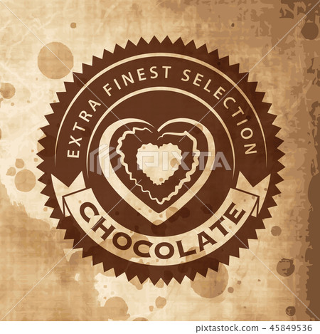 Vector craft chocolate logo template Vector craft chocolate logo template 45849536