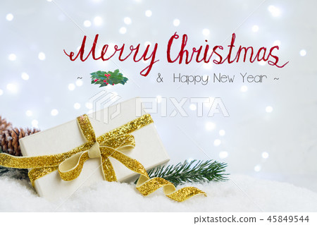 White christmas with snow 45849544