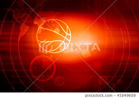 Graphical digital sport news red theme background Graphical digital sport news red theme background 45849689