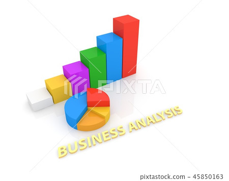 Graphs and inscription of the business analyst . Graphs and inscription of the business analyst . 45850163