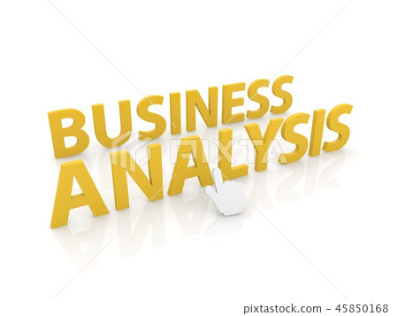 Web cursor clicks on the word business analysis. Web cursor clicks on the word business analysis. 45850168