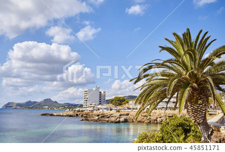 Cala Ratjada tourist resort, Mallorca, Spain. Cala Ratjada tourist resort, Mallorca, Spain. 45851171